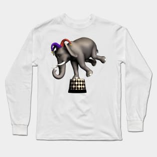 Circus Elephant Long Sleeve T-Shirt